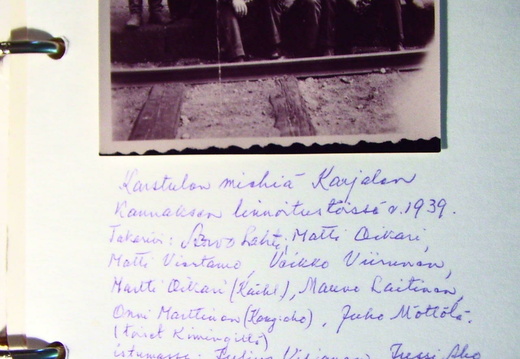 Karstusia linnoittamassa Leipäsuota kesällä 1939 kuvatekstin nimiluettelo jpg